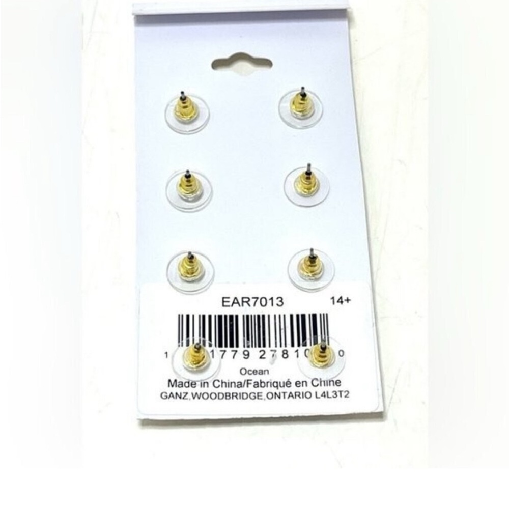 NWT Simply Noelle Ombré Ocean Shimmer Stud Earrings (4 pairs) - Picture 4 of 6